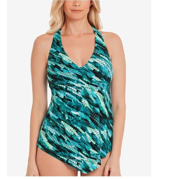 🔥HP Magicsuit Aquarius Taylor Printed Tankini Top - Picture 1 of 7